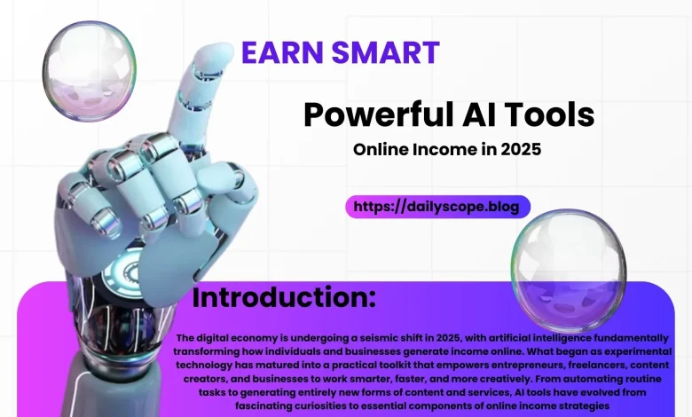Earn Smart: Powerful AI Tools for Online Income in 2025