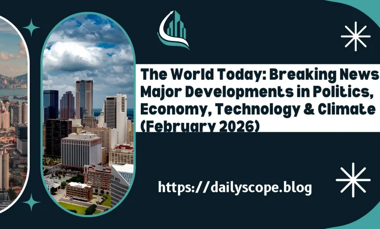 The World Today: Breaking News & Major Developments in Politics, Economy, Technology & Climate (February 2026)